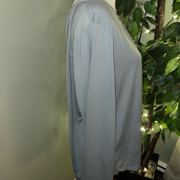 JOHNNY WAS CALME Effect Long Sleeve Mesh Yoke Tee Size XXL NWT - Picture 6 of 7